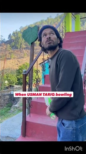 usman tariq bowling pause 🤣