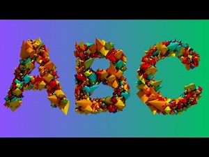 Exploding Colours ABC Alphabet Song | 3D Letters & Fun Sensory Learning for Kids