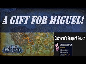 A Gift for Miguel! Wow Quest | Gatherer's Reagent Pouch Bag