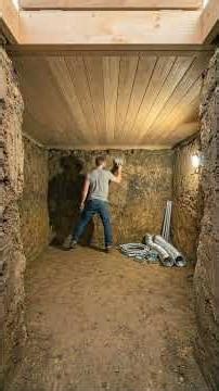 Satisfying DIY Bunker Build: Raw Earth to Luxury Room ⏳