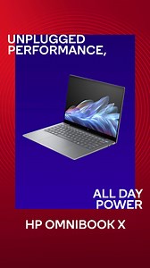 Unleash your productivity with the HP Omnibook X, powered by Snapdragon X Plus. Enjoy unplugged performance & multi-day power. | Snapdragon