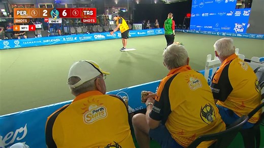 ☀️ Ben Leggett is enjoying the big stage of the BPL!! 📺 Watch #BPL22 on Fox Sports, Kayo and Sky Sport NZ | Bowls Australia