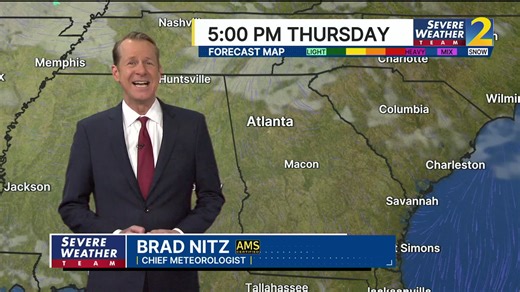 Clouds and cool temperatures on the way | WSB-TV