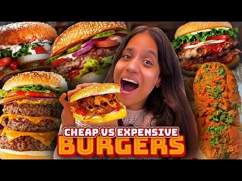 Rs 20 vs Rs 2000 Burger 😱😱 | Cheap VS Expensive Burger😍 | ‪@sosaute‬
