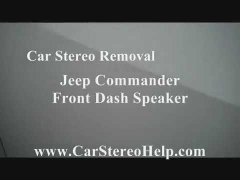 Jeep Commander Front Dash Speaker Removal = Car Stereo HELP