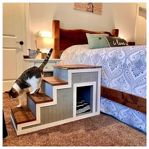 DIY Pet Stairs Plans – Dog & Cat Bed Steps | Easy Woodworking Blueprint With Cm / Mm Measurements | Instant PDF Download - Etsy