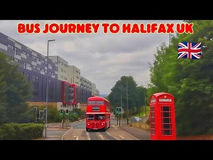 Scenic Bus Ride to Halifax UK 🇬🇧 | UK Travel Journey | #UKTrails