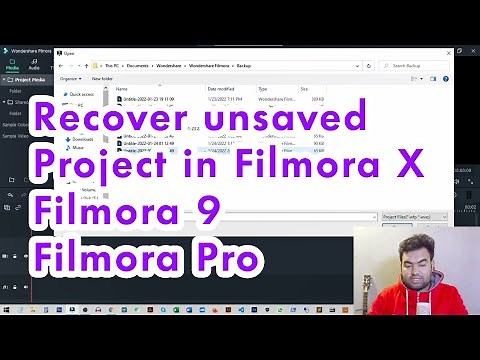 Filmora Crashed | How to Recover Unsaved Project in filmora X, Filmora 9