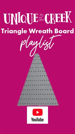 🤔 Got a UITC™ Triangle Wreath Board and unsure what to create with it? No worries! We've got a playlist for that! UITC™ Triangle Wreath Board Playlist 👀👇👇👇 go.uniqueinthecreek.com/triangle-playlist Get crafting and make something amazing! 🙌 #crafting #craftsupplies #crafters #wreath #wreathmakers | Unique in the Creek Ltd.