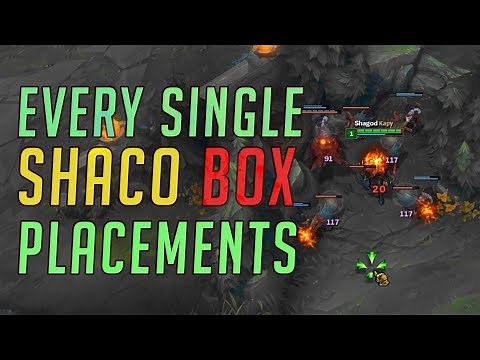 All Shaco Box Placements for Shaco Jungle - Season 7