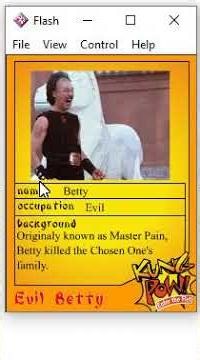 Evil Betty--Kung Pow Enter the Fist digital animated trading cards. (2001) Lost Media. 2 of 6