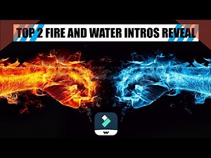 Top 2 Fire & Water Logo Reveal Intros - Filmora 12 tutorial