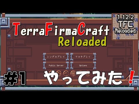#1 TerraFirmaCraft Reloadedやってみました。【1.12.2 Minecraft】
