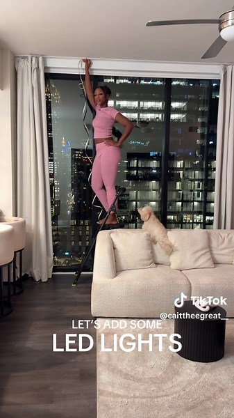 Let’s take my curtains to the next level with LED lights 🤭✨ These lights add such a beautiful touch and instantly elevate the entire vibe of the room. I’m obsessed with how cozy and stunning it looks 🥰! • LED Lights & Curtains Linked In My Bio Under “Amazon Storefront”