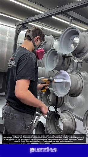 Satisfying Powder Coating Process That Transforms Metal!