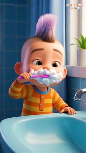 Happy Tooth-Brushing 🪥🙂 Cartoon For Kids