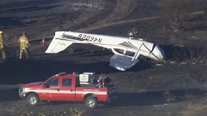 Small plane crashes in California and overturns – occupants have lucky escape
