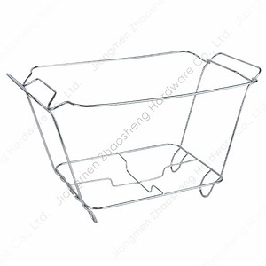 [Hot Item] Half Size Disposable Chafing Frame Wire Chafer Stand Buffet Food Warmer Outdoor Party Chafing Dish Rack