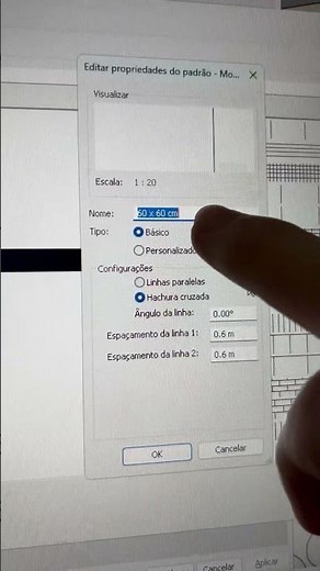Como deixar a representação de hachura de porcelanato idêntica a de textura de material no Revit