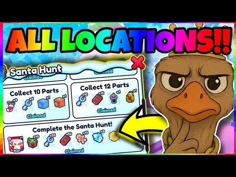 🎅 ALL SANTA HUNT SLEIGH PART LOCATIONS in REBIRTH CHAMPIONS ULTIMATE (ROBLOX)