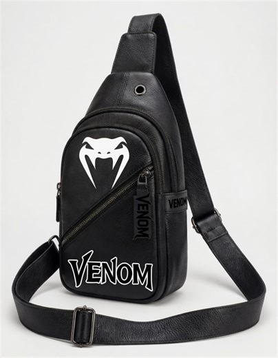 Venom Leather Crossbody Sling Bag | Men Women Travel Shoulder Chest Bag - Etsy