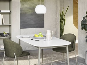 Introducing the new Kingston table. A compact design for small space living, with a minimalistic yet organic fixed tabletop. Explore the New Kollektion: https://www.boconcept.com/ms-my/new-kollektion | BoConcept