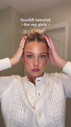 SLICK BACK TUTORIAL FOR ✨MY GIRLS✨ #slickbackponytail #facelift #hair #hairtok ##holygrailproducts #slickback #ponytail #ponytailtutorial