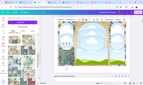 Simple Folio Template: Use With Canva - Etsy
