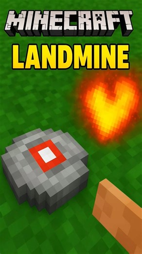 💣 I Made a Hidden Landmine Trap in Minecraft! 😱 | #shorts