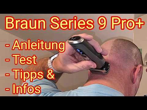Braun Series 9 Pro+ (plus) - an electric shaver with cleaning and charging station, instructions,...