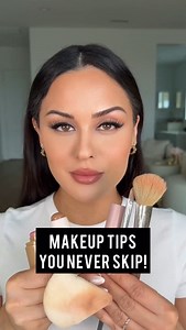Makeup tips you should never skip! These small steps make a huge difference. What’s your go-to tip? Ib: @juuujubee1 Bronzer stick @rarebeauty Cream Blush @rhode Concealer @dominiquecosmetics No7 brush @itcosmetics Setting powder @dominiquecosmetics #makeup #makeuptips #makeuptutorial #makeuphacks | Christen Dominique