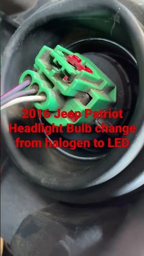 Change headlight bulb from halogen to LED on Jeep Patriot 2016 - Step 1