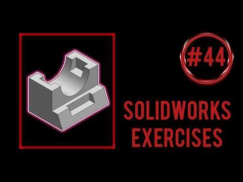 SolidWorks practice exercises for beginners || Exercise #44