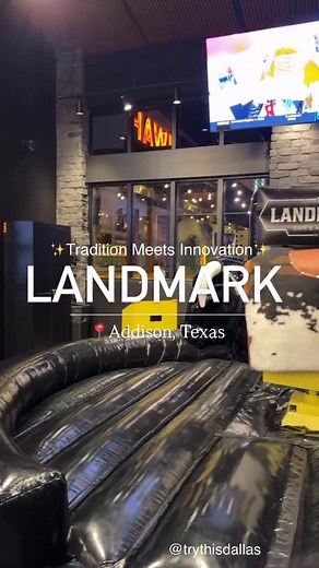 Addison has a brand-new spot to add to your must-try list ✨ @landmarkdtx just opened at Village on the Parkway, bringing over the same fun, social energy that made their Fort Worth location so popular. Think great food, cold drinks, upbeat vibes, and a space that already feels like a go-to hangout. One thing that definitely stands out? Their iconic mechanical bull, Buckshot Bronco 🐂🔥 — plus a few new menu surprises that make this location even more exciting. Whether you’re stopping by for dinn