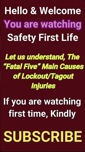 Lockout Tagout | LOTO | Causes of Fatal Five Injuries #shorts #safetyfirstlife