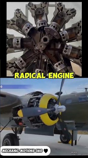 Radial Engine Mechanism | How MultipleCylinders Work Together in a Rotary MotionSystem #shorts #