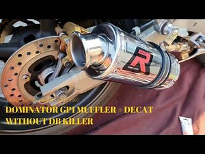 Dominator GP1 Muffler + Dominator Decat on Honda CB600F Hornet PC41 2007 - unboxing and testing.