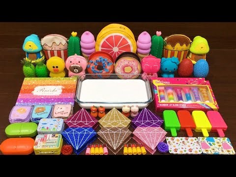 Mixing Random Things Into Glossy Slime – Relaxing ASMR Slime Sounds #128