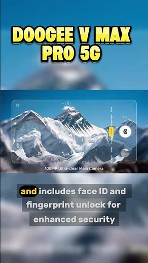 DOOGEE V MAX Pro 5G Rugged Phone | 22,000mAh Battery, 108MP Night Vision, Military-Grade Durability