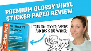 Watch Review&colon; This Premium Glossy Vinyl Sticker Paper Wins #1 on Amazon Live