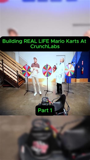 Building REAL LIFE Mario Karts At CrunchLabs