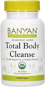 Banyan Botanicals Total Body Cleanse – Organic Cleanse Supplement with Amla & Manjistha – Supports Healthy Digestion, Detox, & Natural Cleansing* – 90 Tablets – Non GMO Sustainably Sourced Vegan