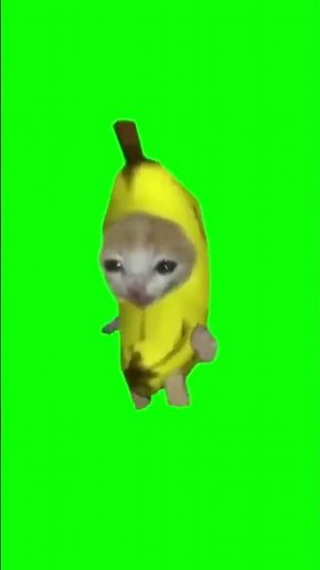 猫ミーム素材 歩くバナナ猫