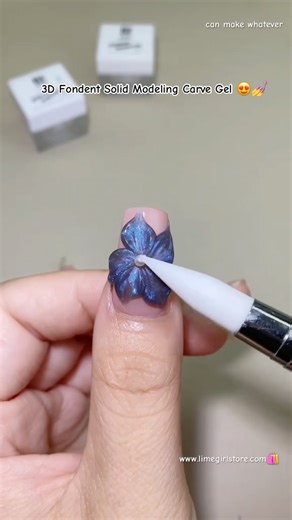 3D Fondent Solid Modeling Carve Gel 😍💅 #nails #nailextension #naildesign #nailtech