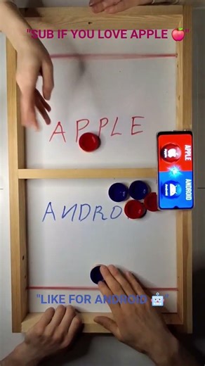 APPLE vs ANDROID | Epic Puck Battle! 🍎⚔️🤖