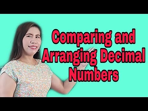 Comparing And Arranging Decimal Numbers