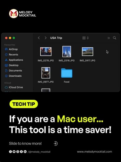 Melody Mocktail®️ | Tired of dragging files between folders and copy pasting again and again in mac ? There’s a smarter way to manage your files on Mac.... | Instagram