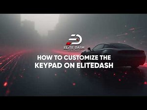 ELITE DASH HOW TO CUSTOMIZE THE KEYPAD