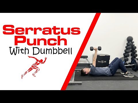 Serratus Punch With Dumbbell