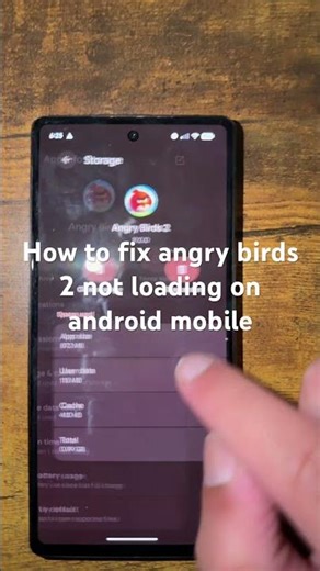 How to fix angry birds 2 not loading on android mobile